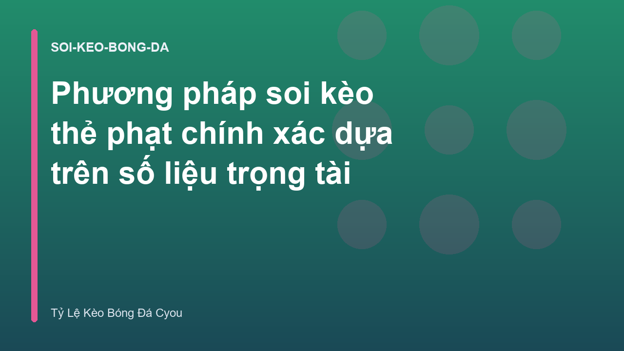Read more about the article Phương pháp soi kèo thẻ phạt chính xác dựa trên số liệu trọng tài