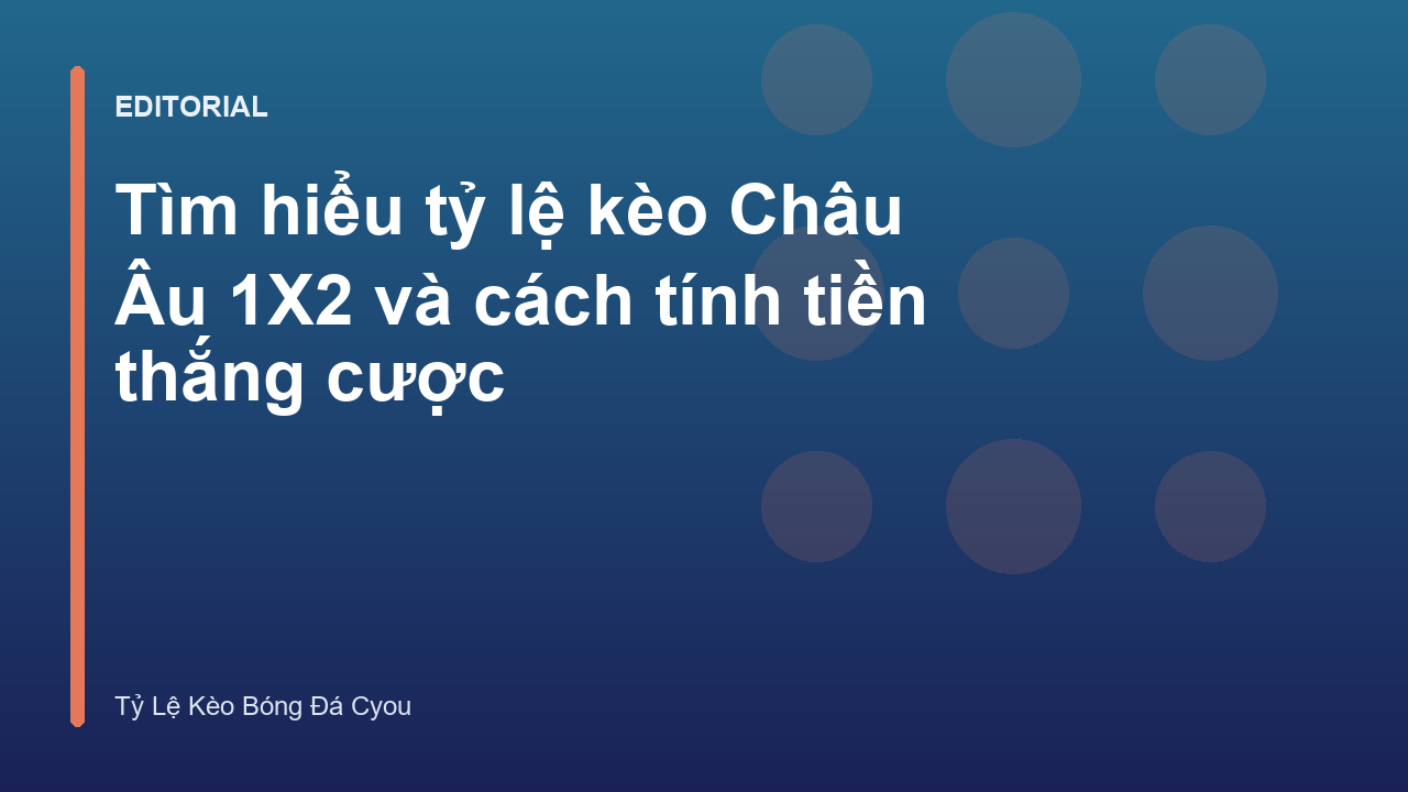 Minh họa về cách đọc tỷ lệ kèo Châu Âu 1X2 trên bảng kèo